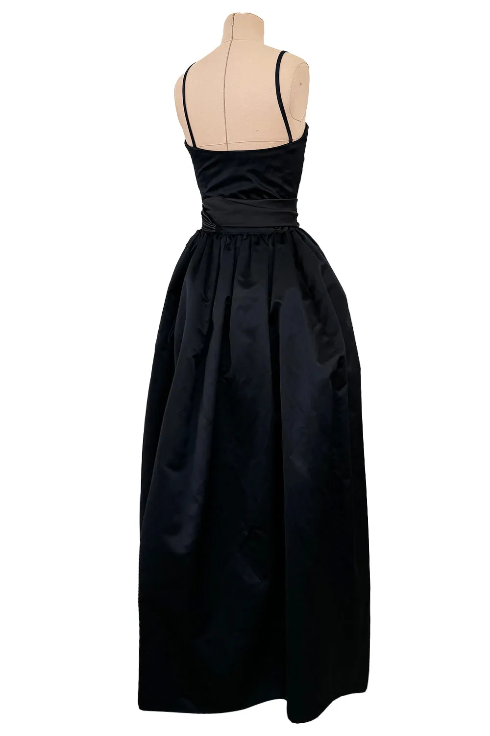Givenchy 1980s Runway Sample Silk Satin Dress - 12.5" W