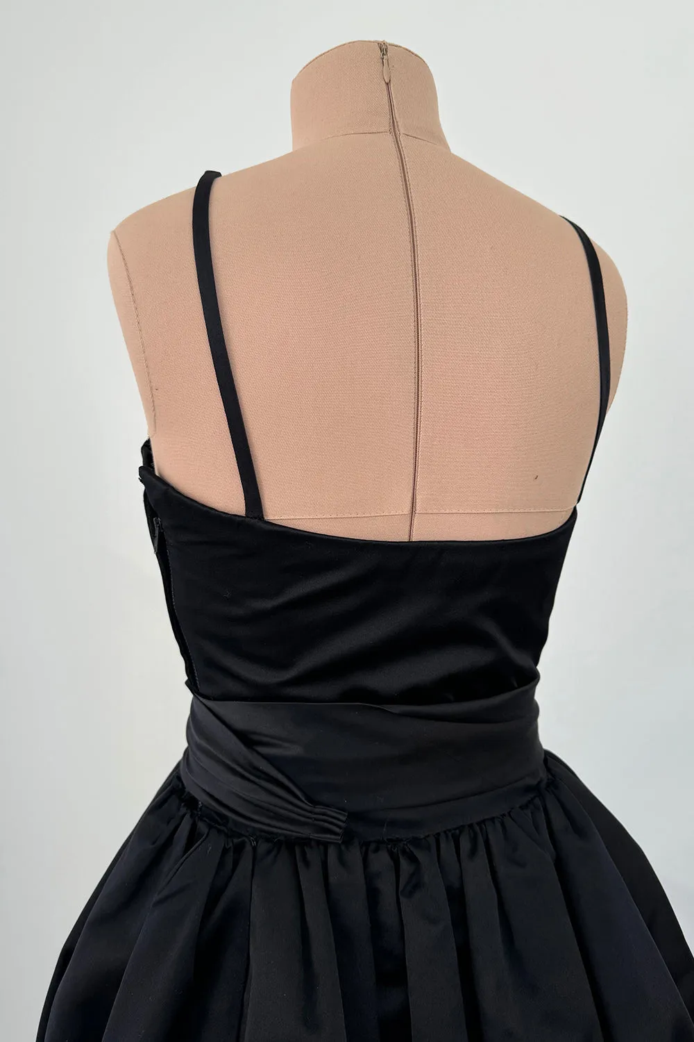 Givenchy 1980s Runway Sample Silk Satin Dress - 12.5" W