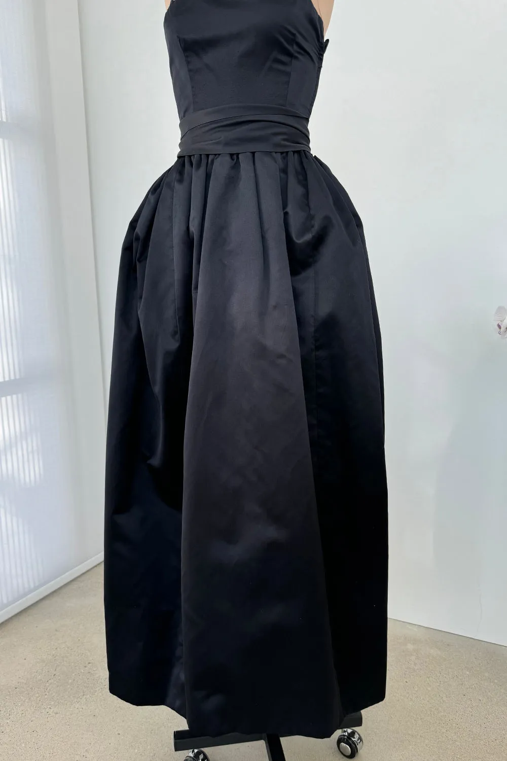 Givenchy 1980s Runway Sample Silk Satin Dress - 12.5" W