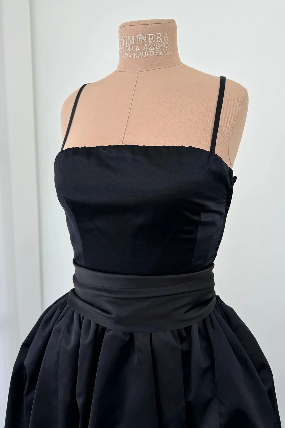 Givenchy 1980s Runway Sample Silk Satin Dress - 12.5" W