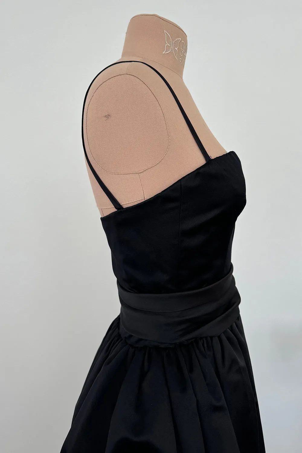Givenchy 1980s Runway Sample Silk Satin Dress - 12.5" W
