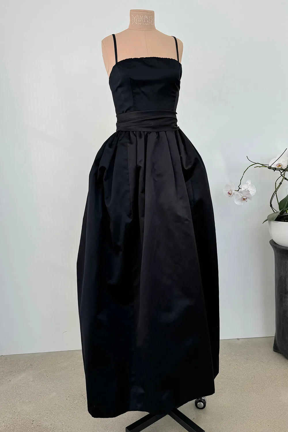 Givenchy 1980s Runway Sample Silk Satin Dress - 12.5" W