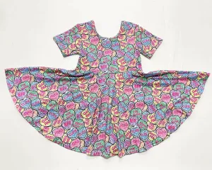 GLITTER CANDY HEART TWIRLY DRESS
