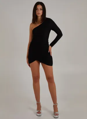 Glitter One Shoulder Dress