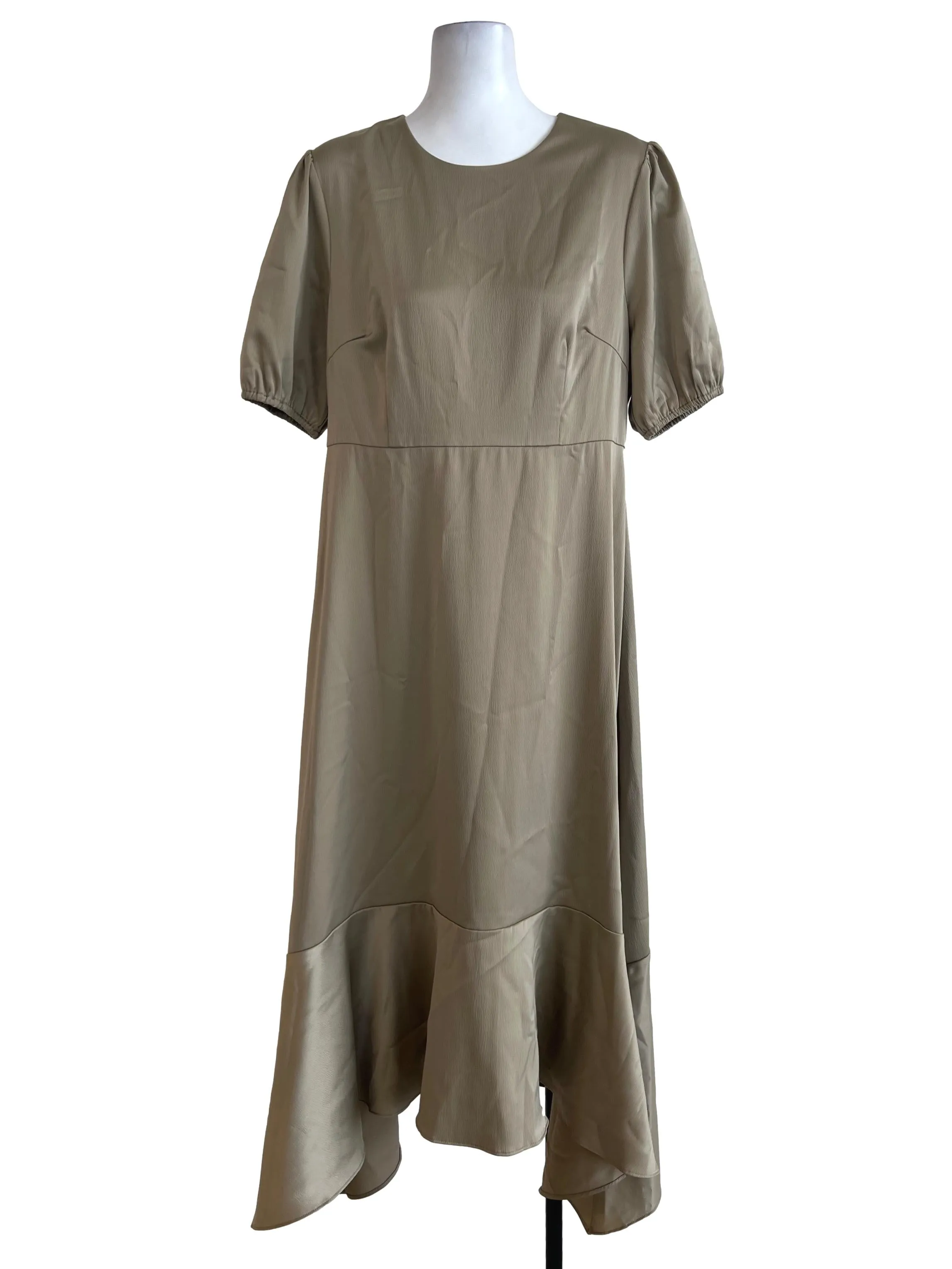 Gold Satin Dress