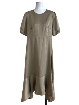 Gold Satin Dress