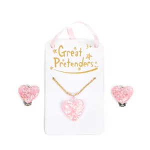 GP - Glitter Heart Necklace Assortment