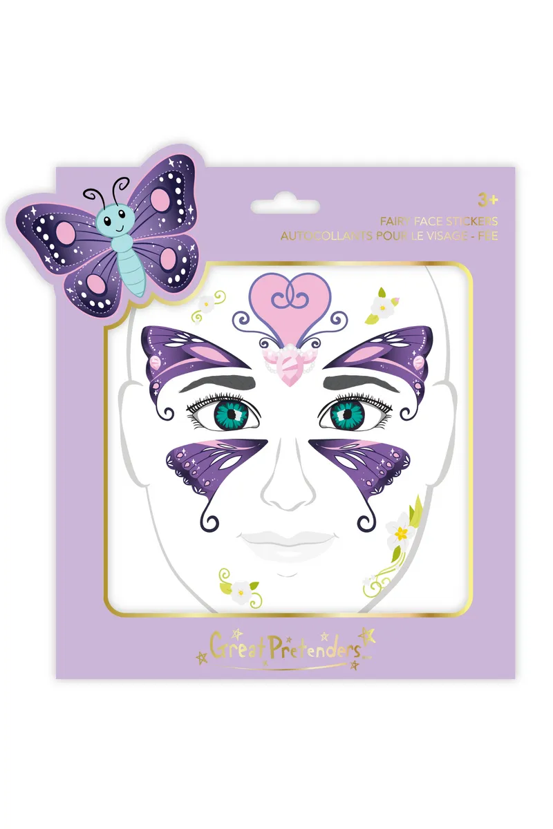 Great Pretenders Butterfly Fairy Face Stickers