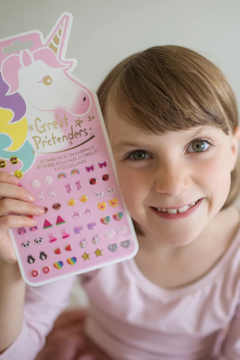 Great Pretenders Unicorn Sticker Earrings, 30 Pairs