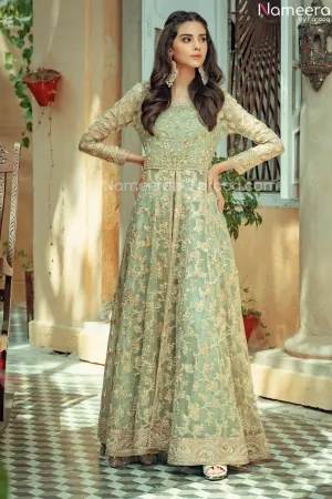 Green Bridal North Indian Lehenga Wedding Dress #BN1020