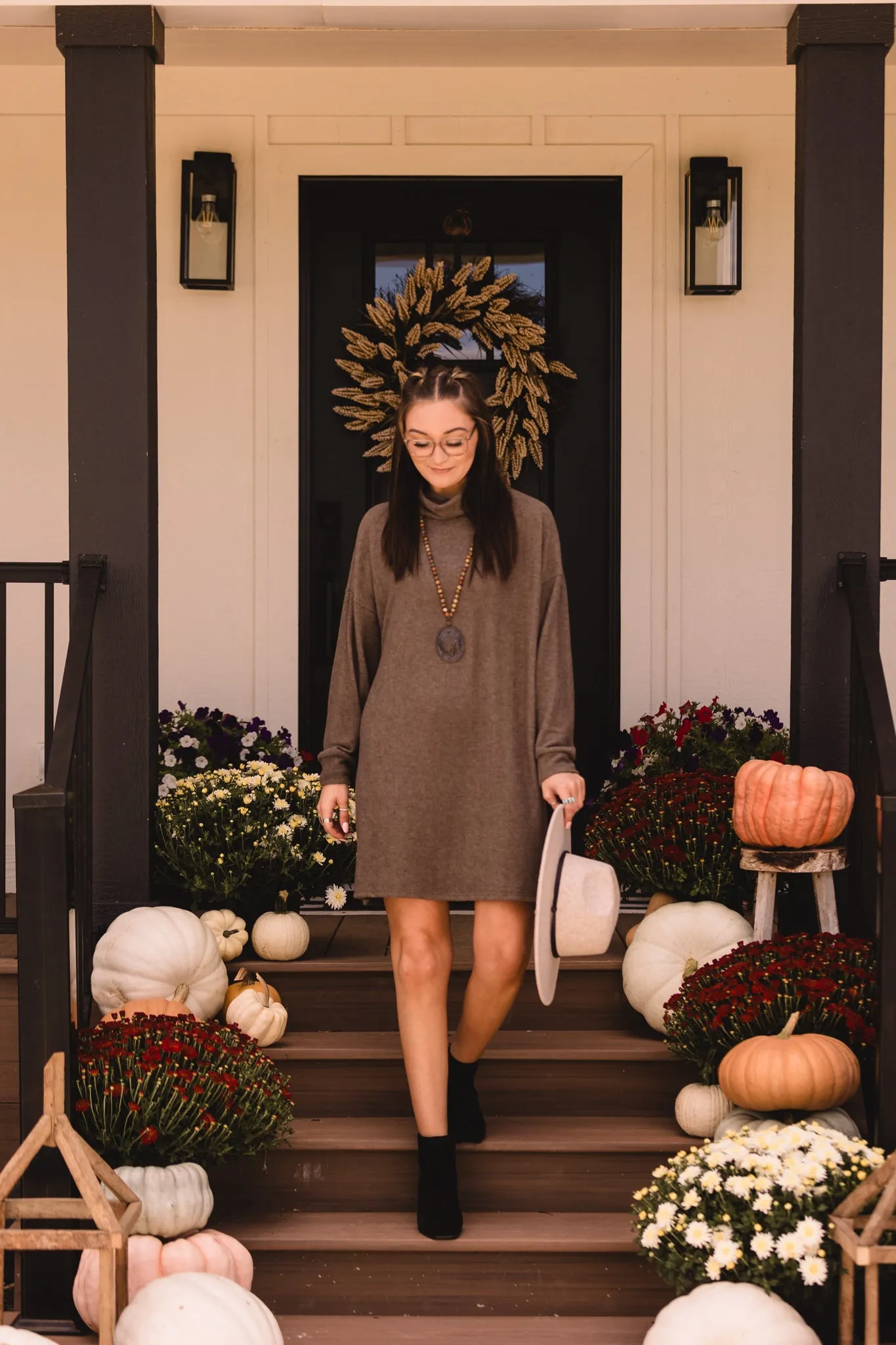 Hacci Cowl Neck Dress