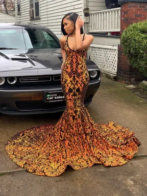 Halter Sequin Mermaid Gown