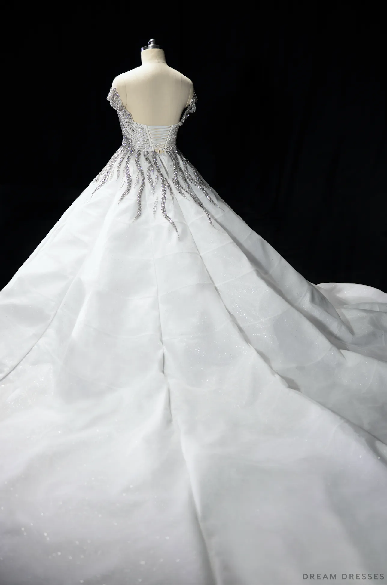 Haute Couture Ball Gown Wedding Dress with Swarovski Crystals (#SHARMAINE)