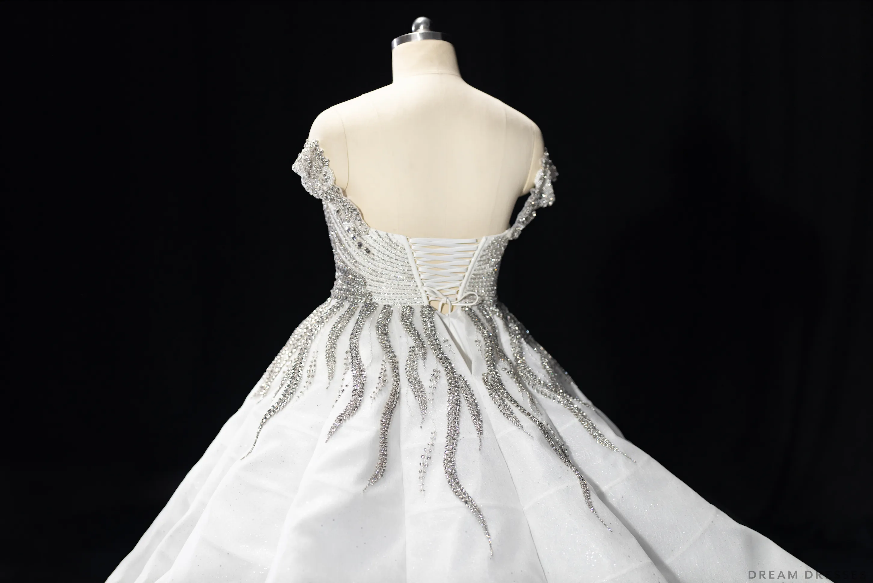 Haute Couture Ball Gown Wedding Dress with Swarovski Crystals (#SHARMAINE)