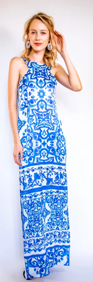 High Neck Blue China