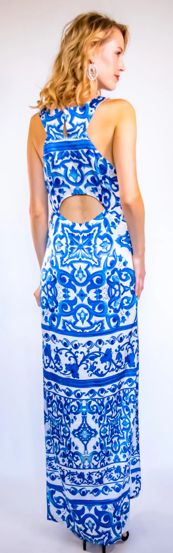 High Neck Blue China