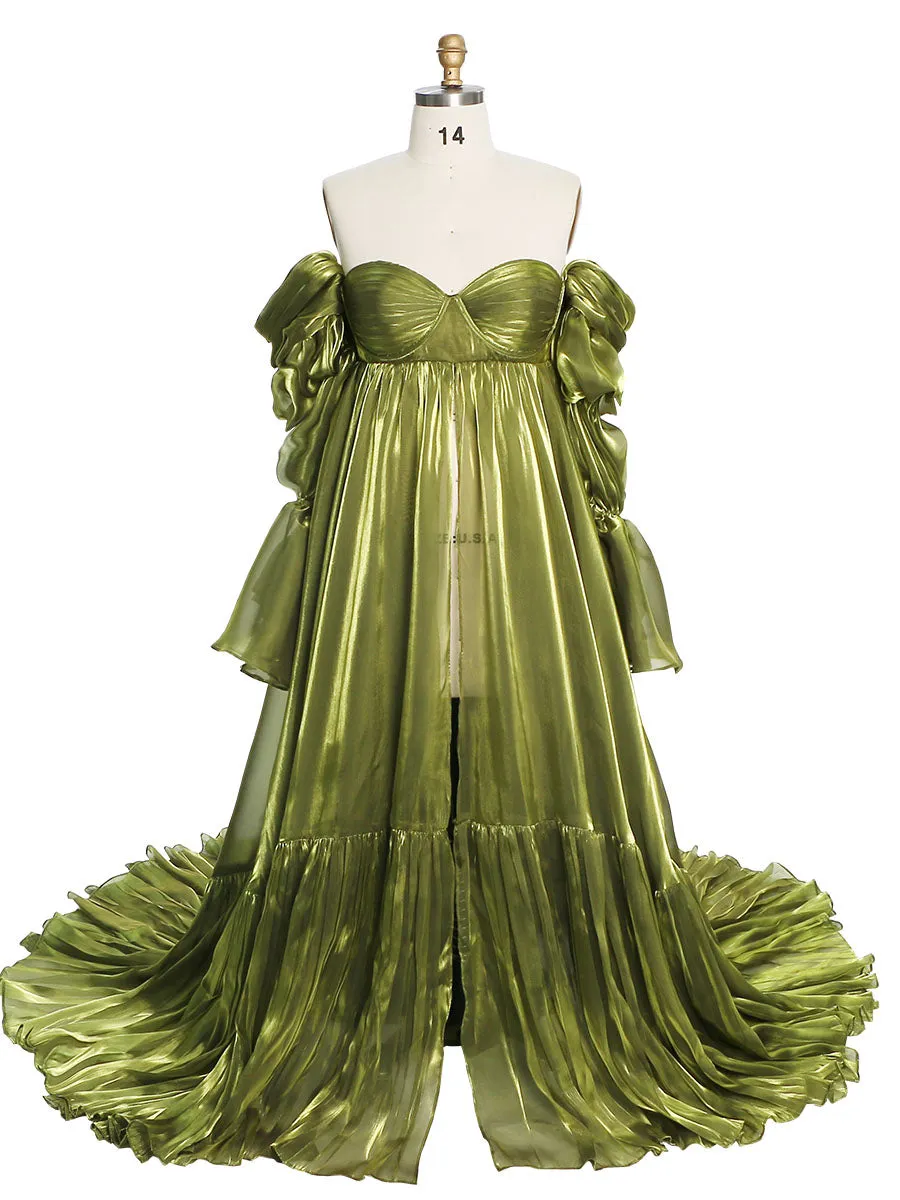 High Waist Maternity Dress for Photo Shoots Photography Props  YW231009