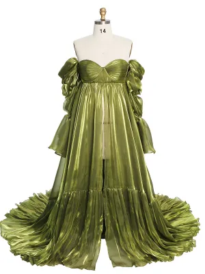 High Waist Maternity Dress for Photo Shoots Photography Props  YW231009