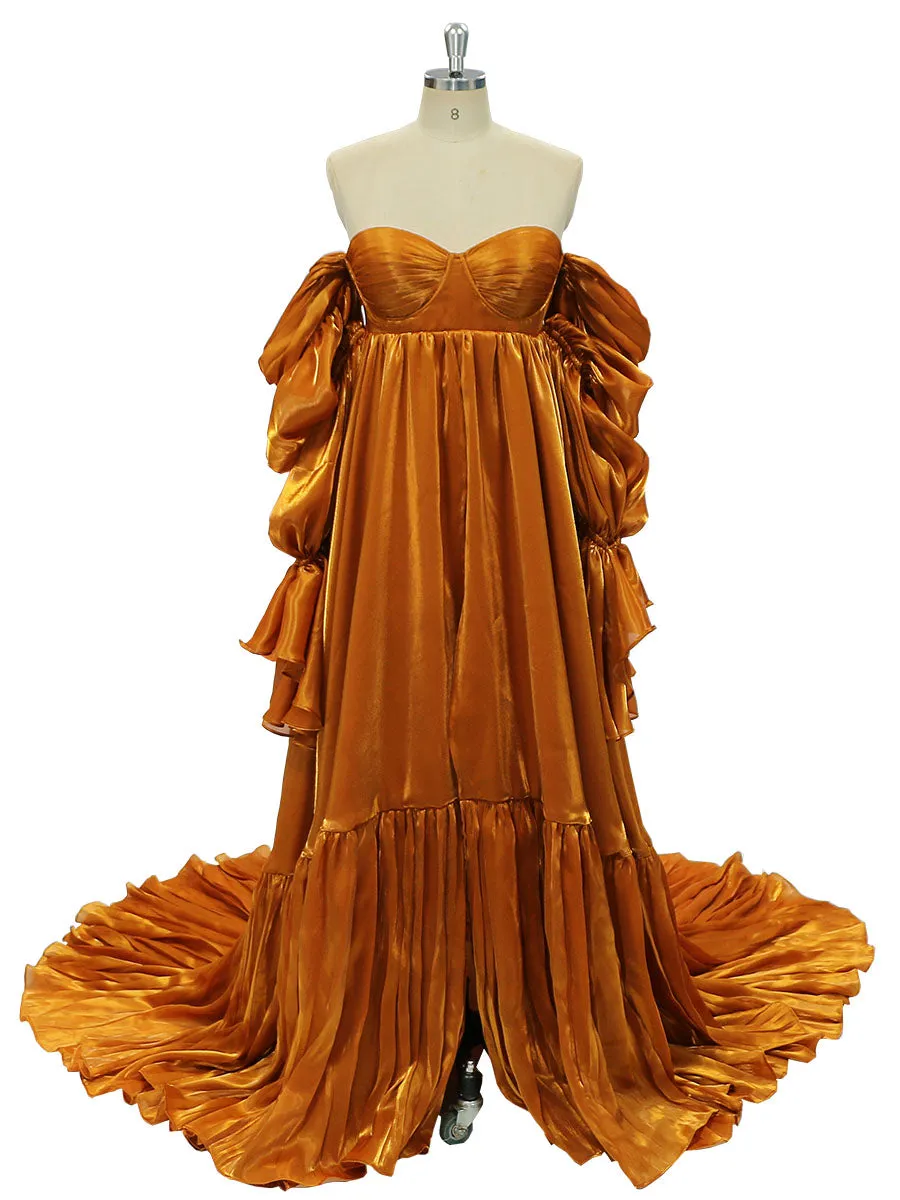 High Waist Maternity Dress for Photo Shoots Photography Props  YW231009