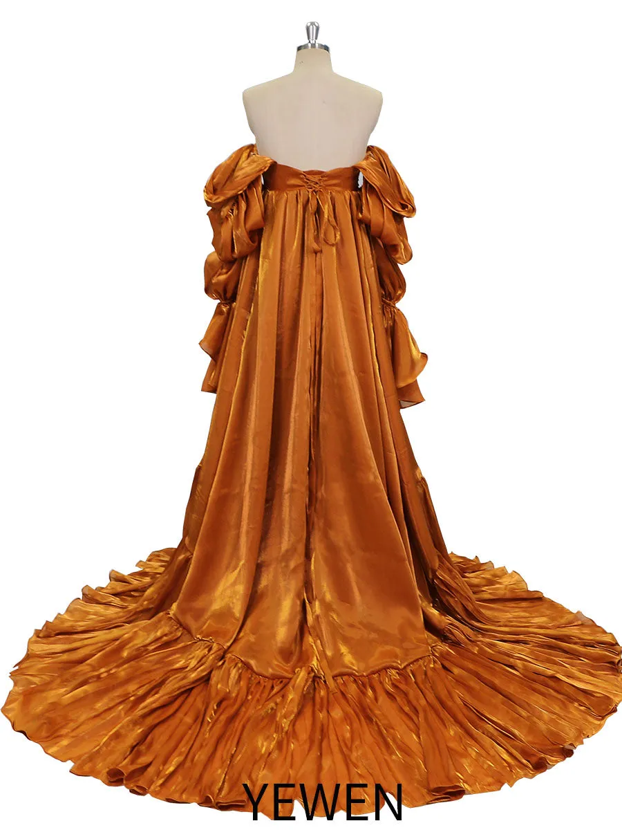 High Waist Maternity Dress for Photo Shoots Photography Props  YW231009