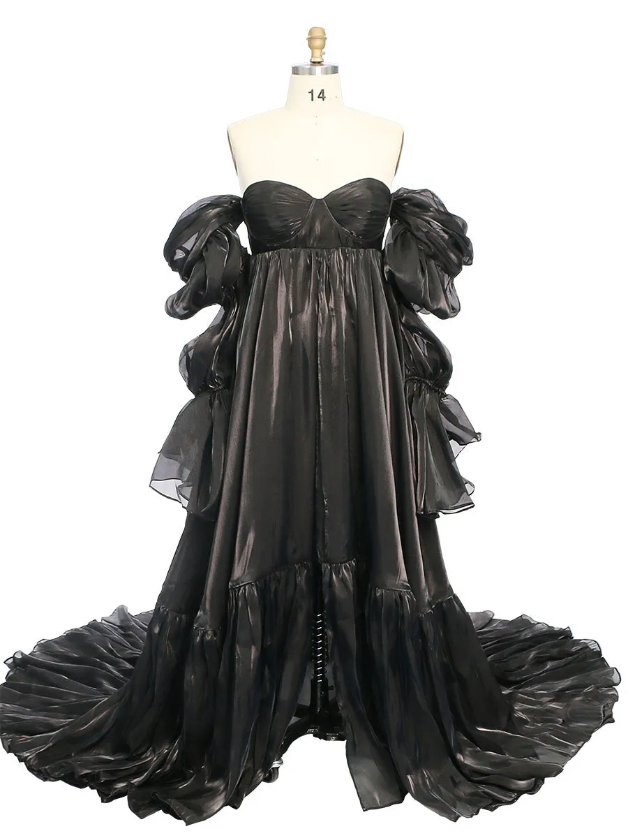 High Waist Maternity Dress for Photo Shoots Photography Props  YW231009