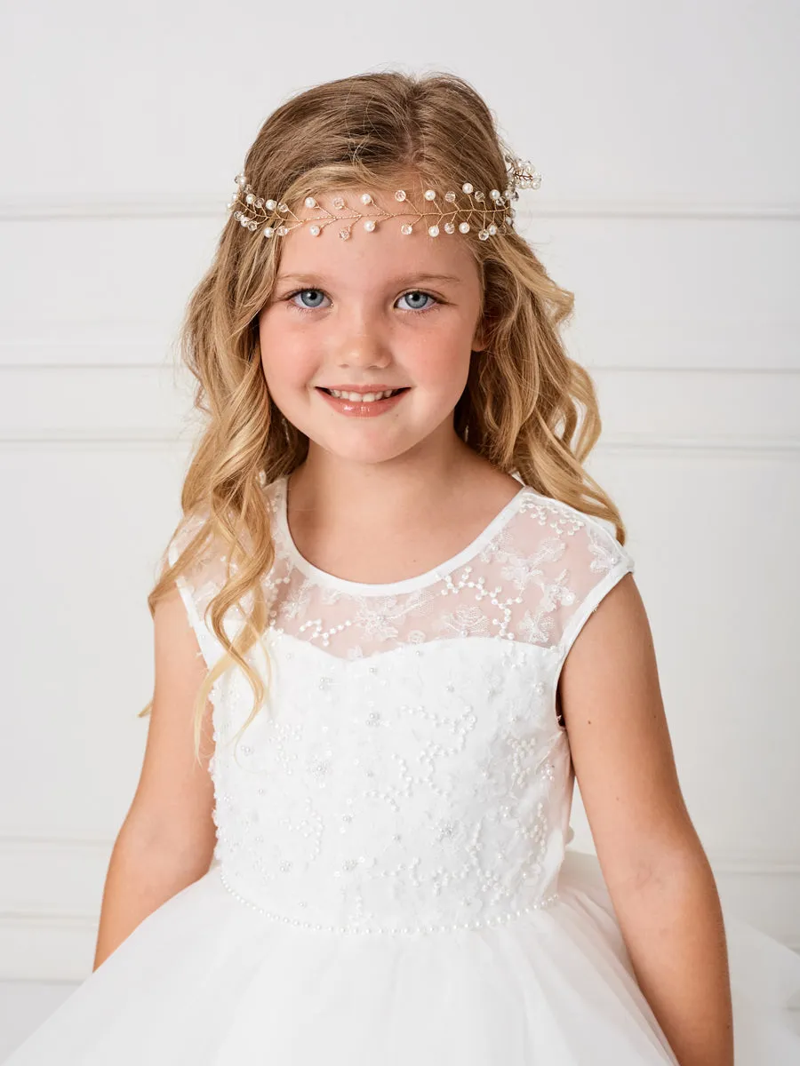 Illusion Neckline Tulle Dress 5791
