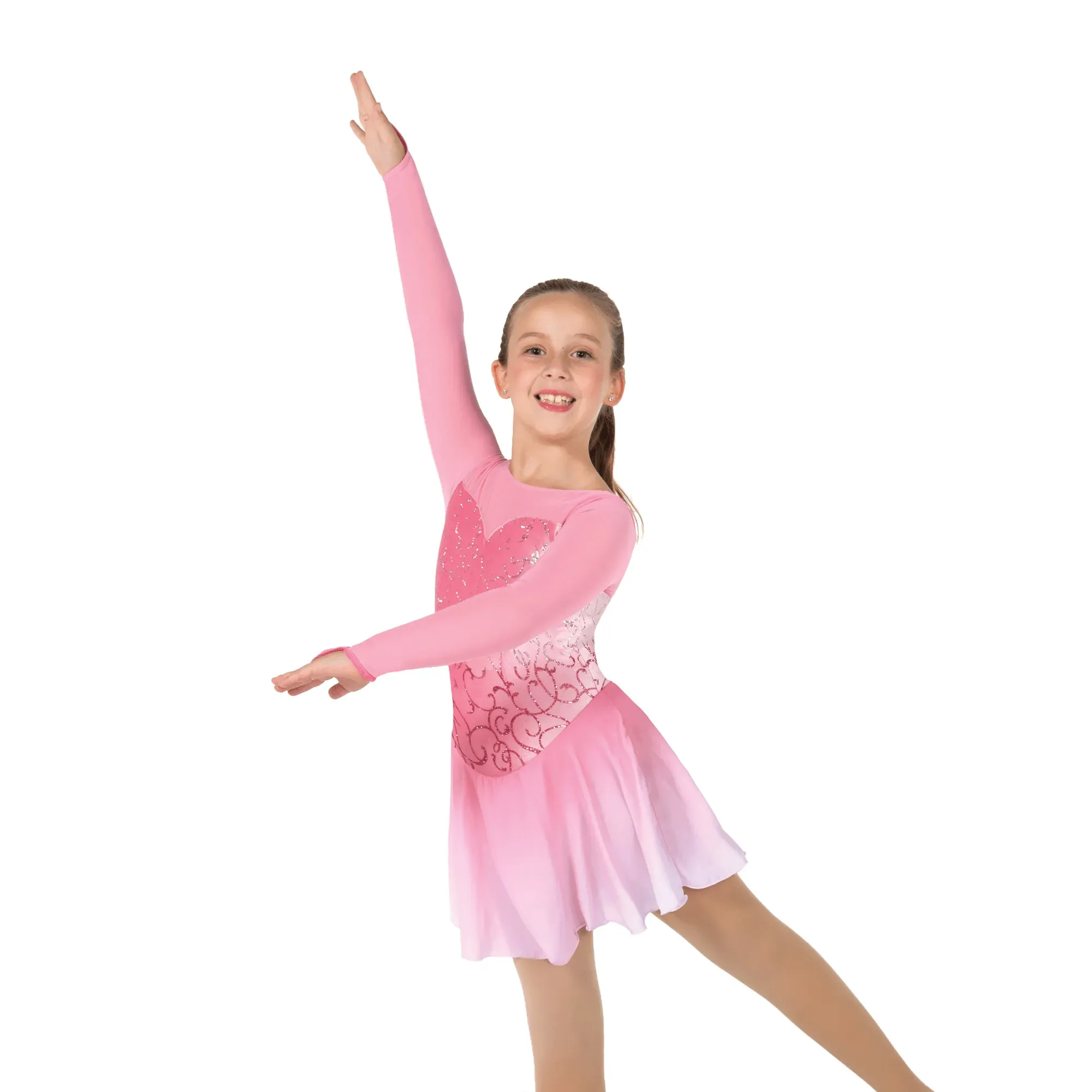 Jerry's 639 Drifting Petals Figure Skating Dress - Youth