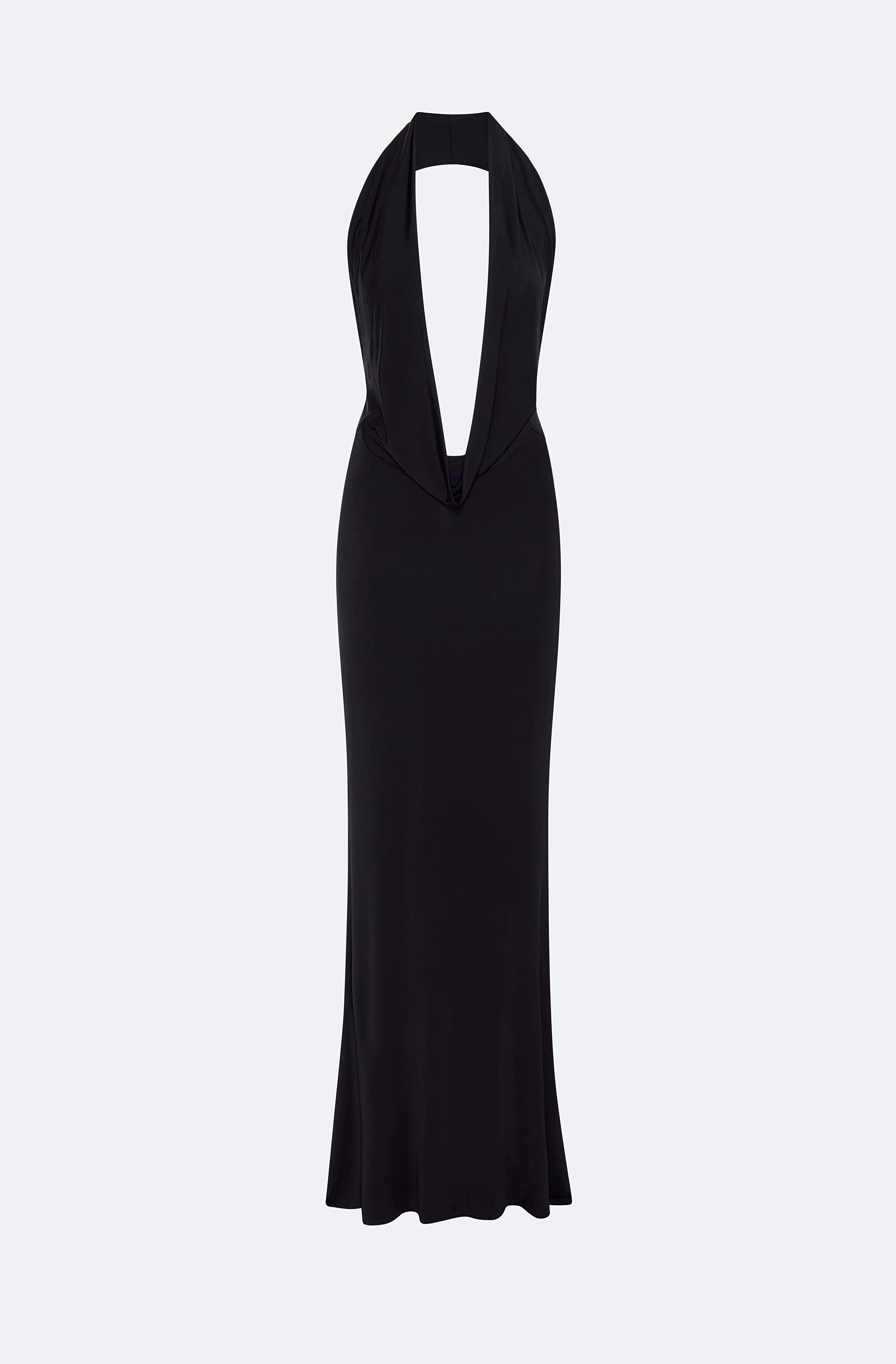 Jersey Cowl Neck Gown