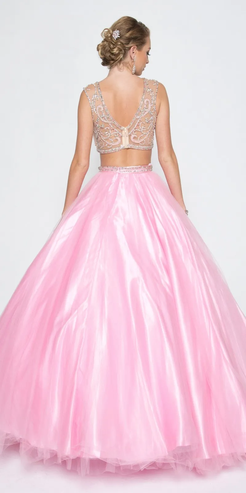 Juliet 338 Quinceanera Dress 2-Piece Bateau Neckline Cap Sleeve