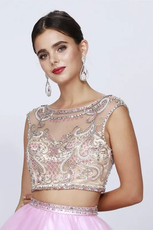 Juliet 338 Quinceanera Dress 2-Piece Bateau Neckline Cap Sleeve