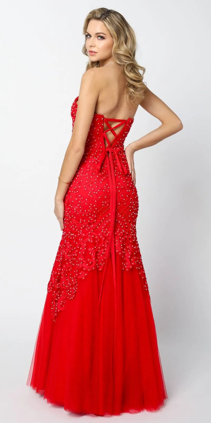 Juliet 644 Sweetheart Neckline Mermaid Style Prom Gown