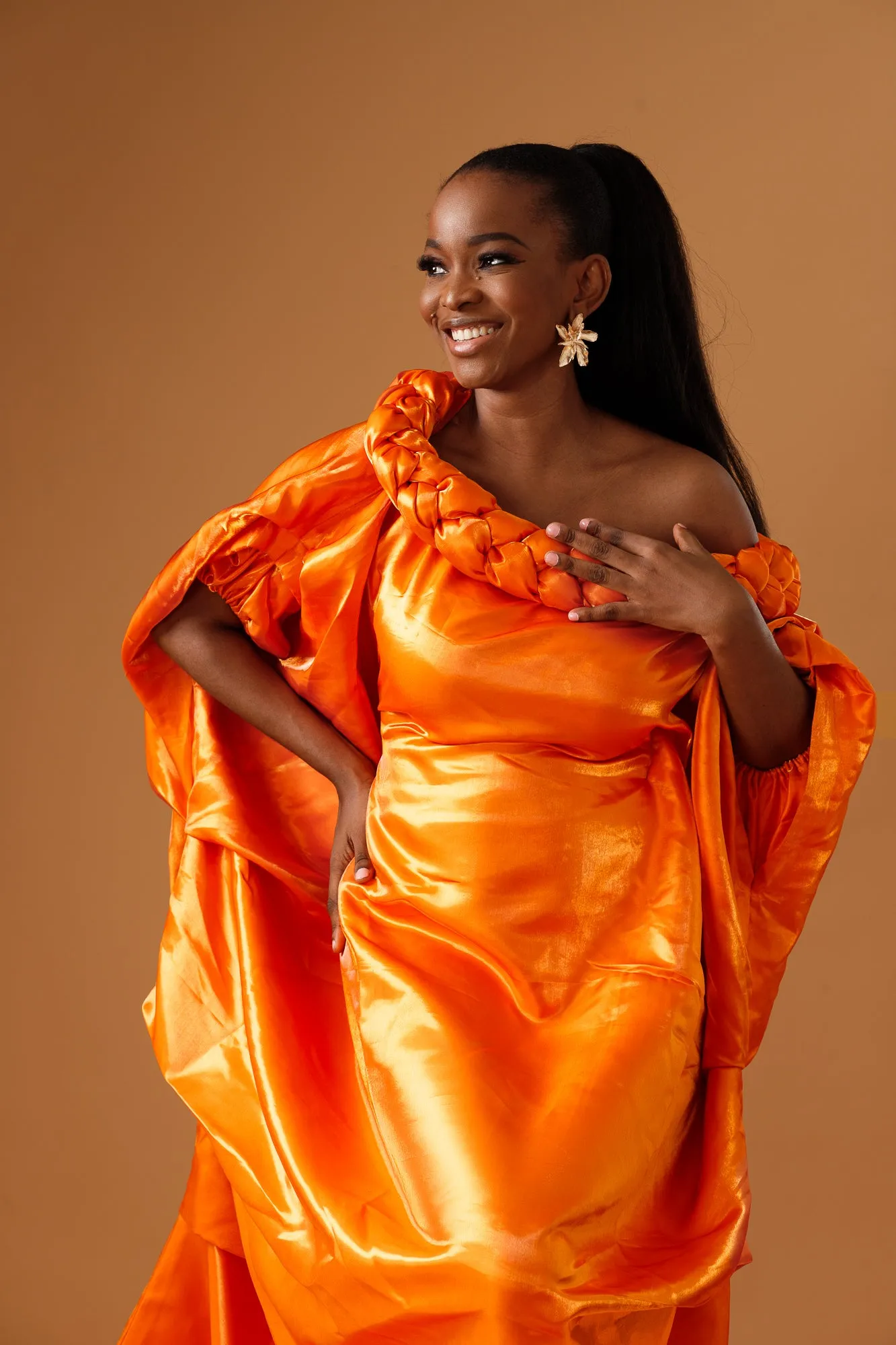 Juno Off-the-Shoulder Maxi (Orange)