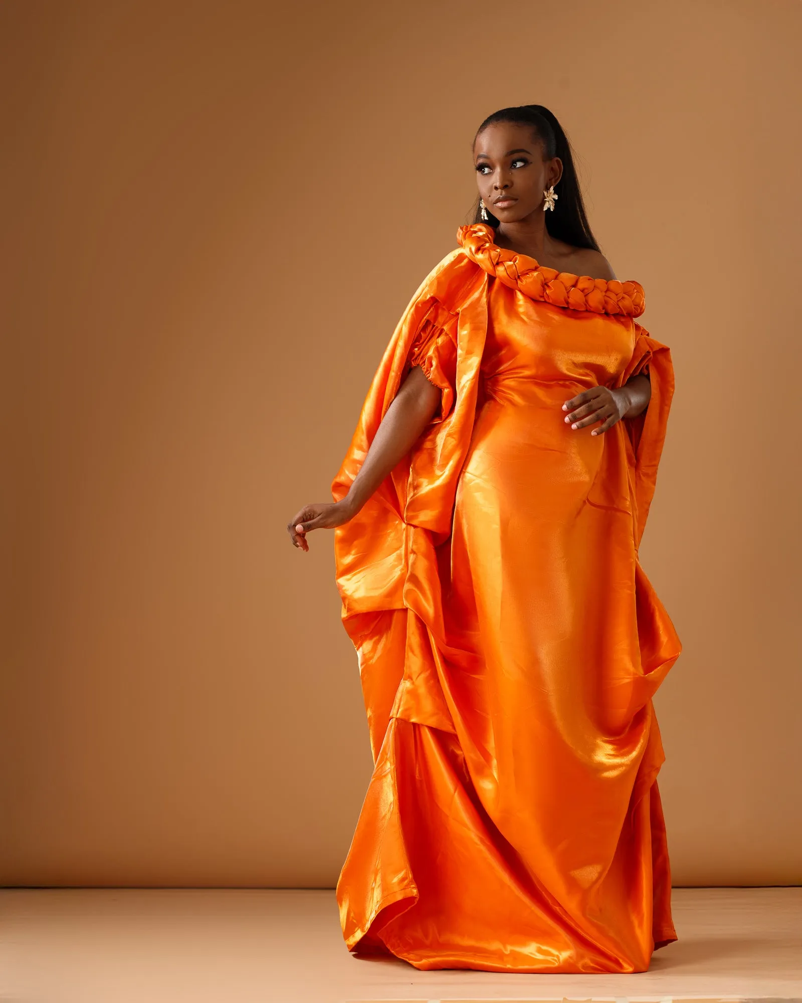 Juno Off-the-Shoulder Maxi (Orange)