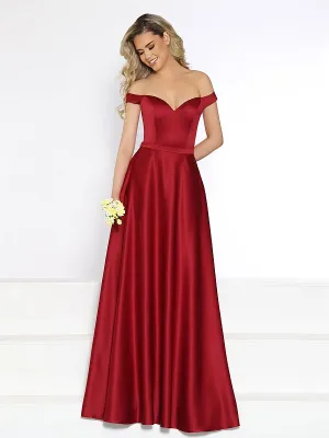Kanali K Size 14 1801 Cranberry Bridesmaid Dress