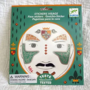 Knight Face Stickers, Dress Up Fun, Ages 4 