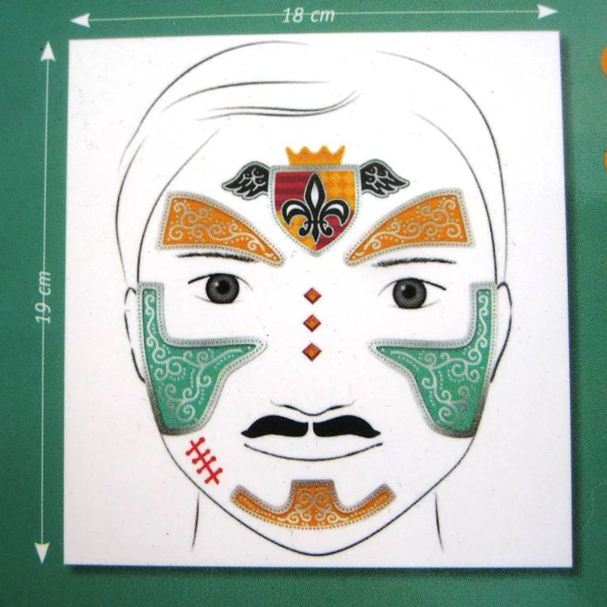 Knight Face Stickers, Dress Up Fun, Ages 4 