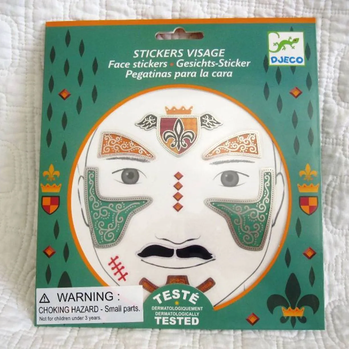 Knight Face Stickers, Dress Up Fun, Ages 4 