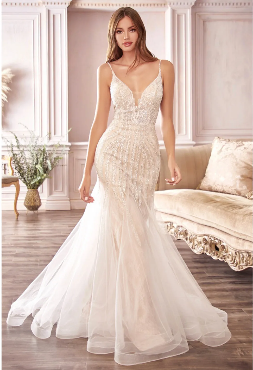 LaDivine by Cinderella Divine CDS401W Wedding Gown