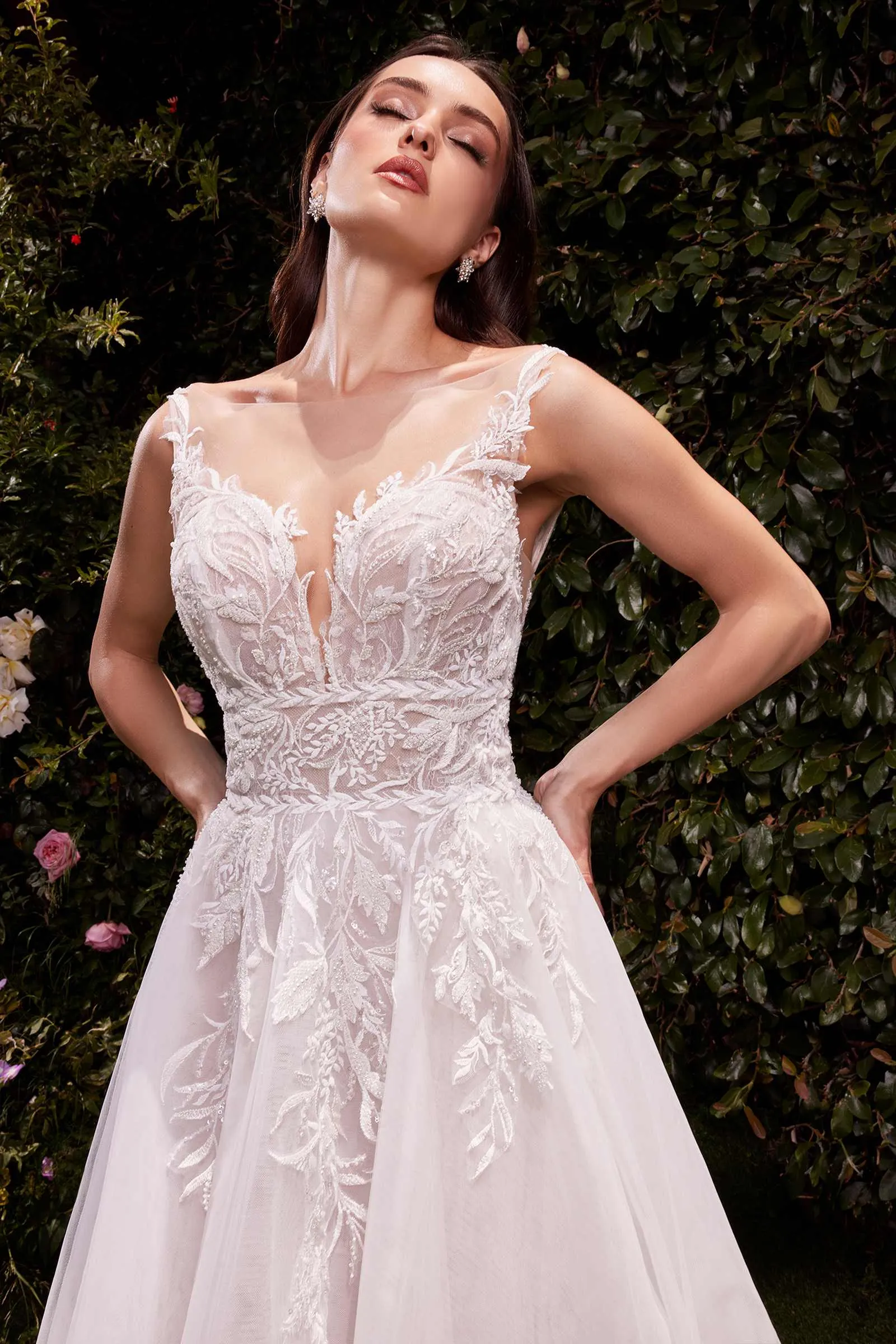 Ladivine CDS511W Dress Lace and Tulle Bridal Ball Gown