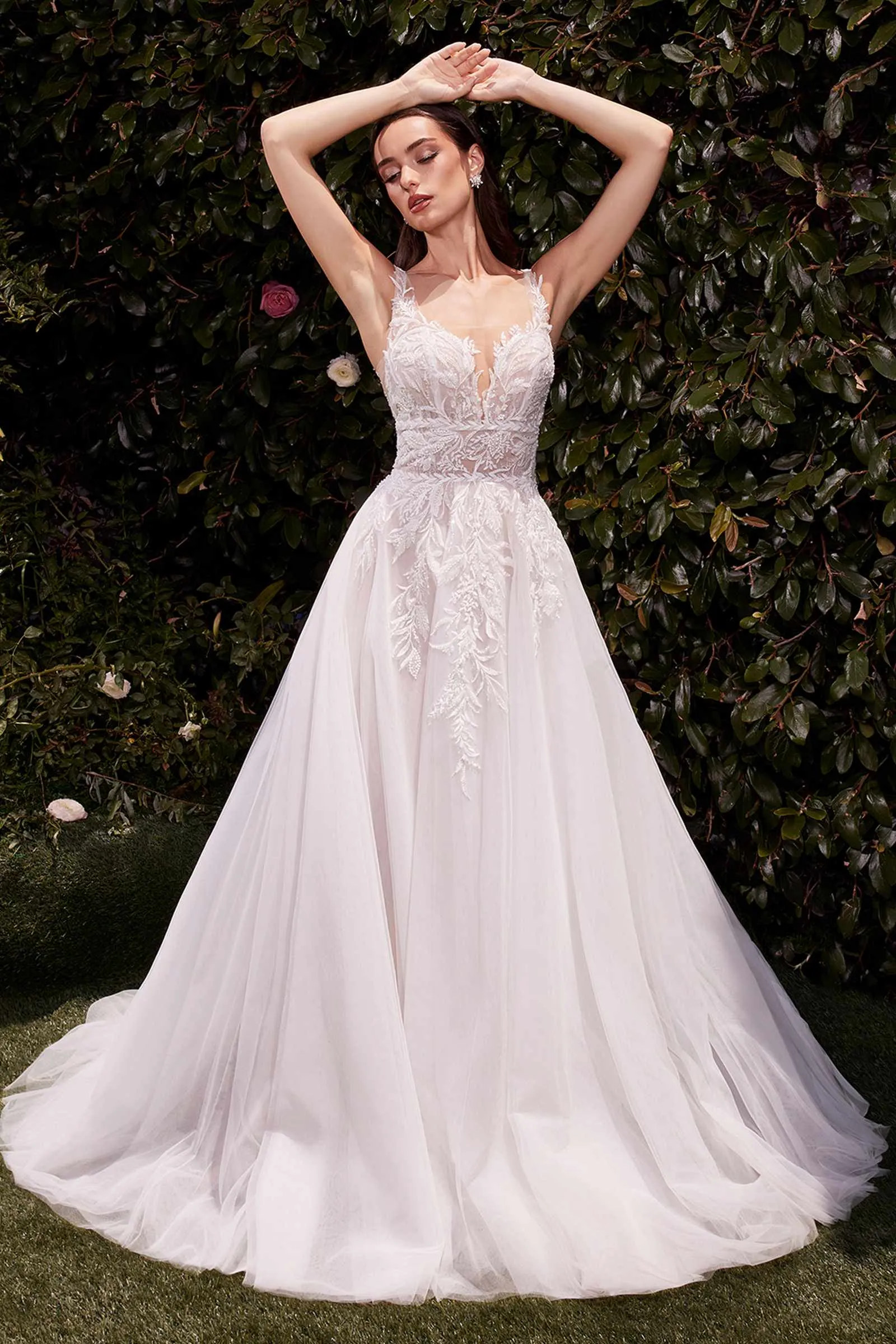 Ladivine CDS511W Dress Lace and Tulle Bridal Ball Gown