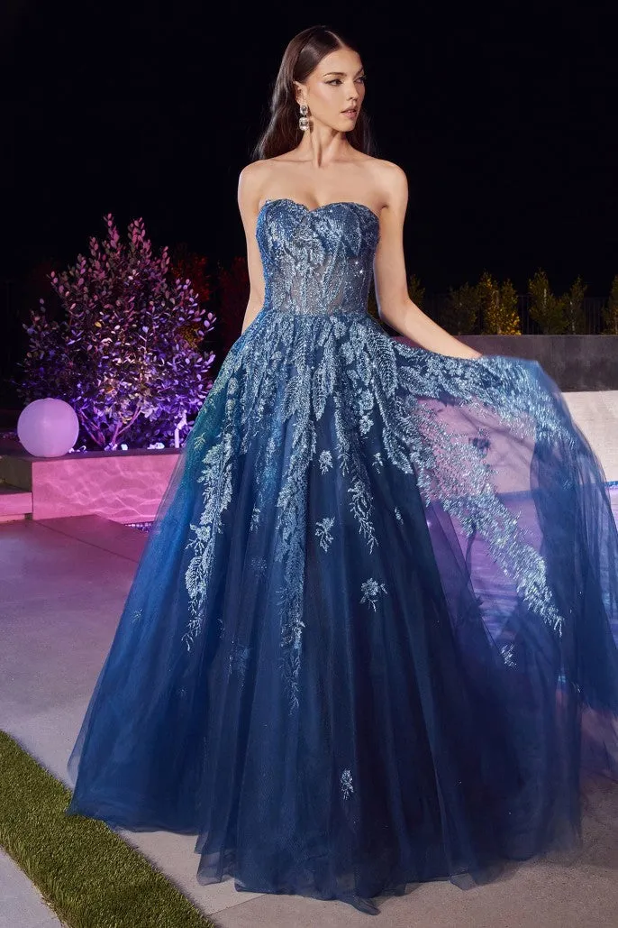 Ladivine STRAPLESS LAYERED TULLE BALL GOWN-J852