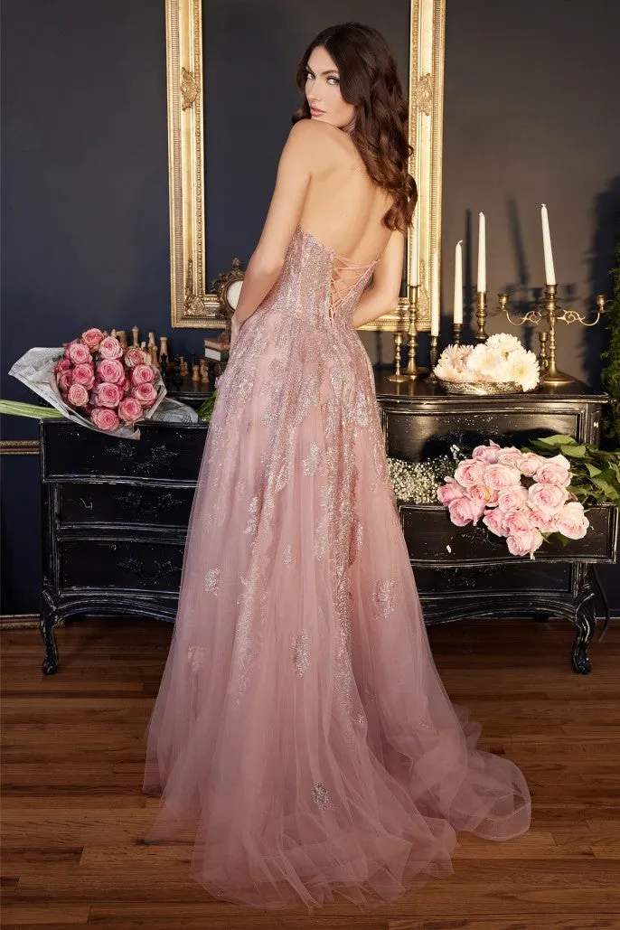 Ladivine STRAPLESS LAYERED TULLE BALL GOWN-J852