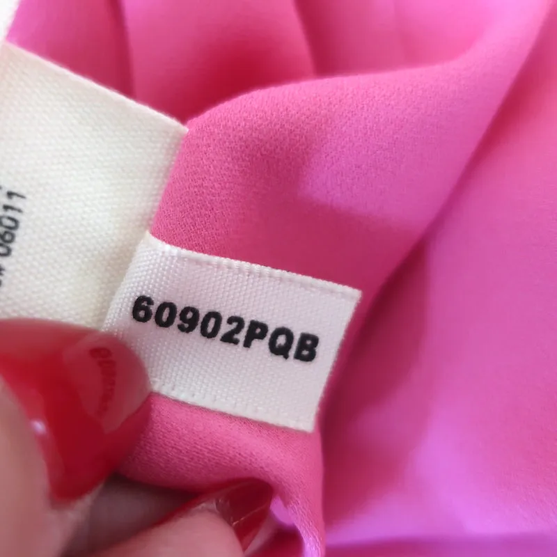 L'Agence Jodie Slip Dress Pink Printed Silk Satin Size 10