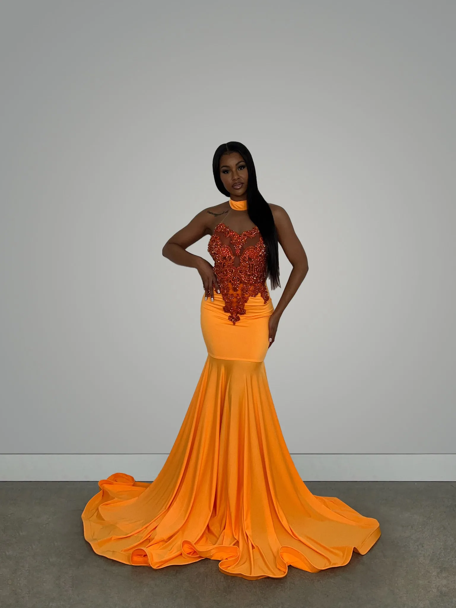 Lama Gown Orange