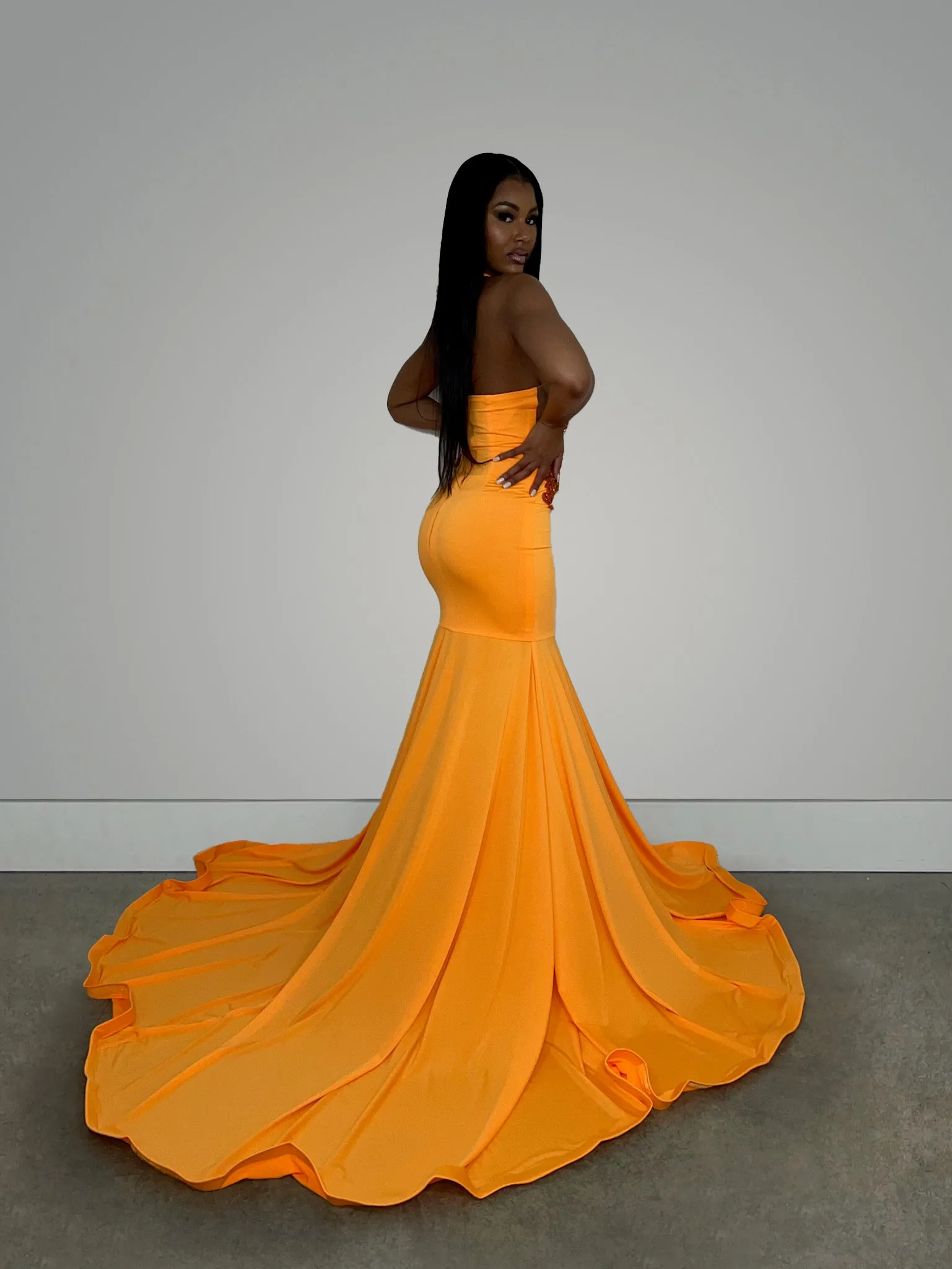 Lama Gown Orange