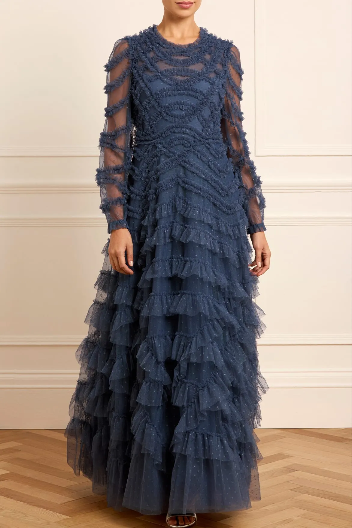 Lana Round Neck Gown