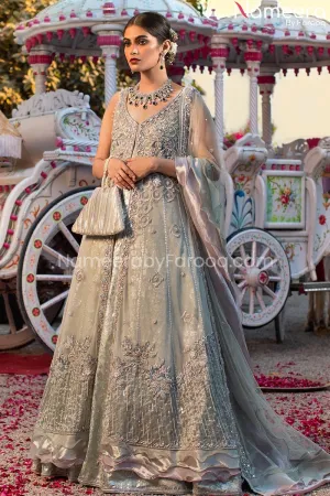 Latest Pakistani Bridal Gown in Classic Organza #BS135
