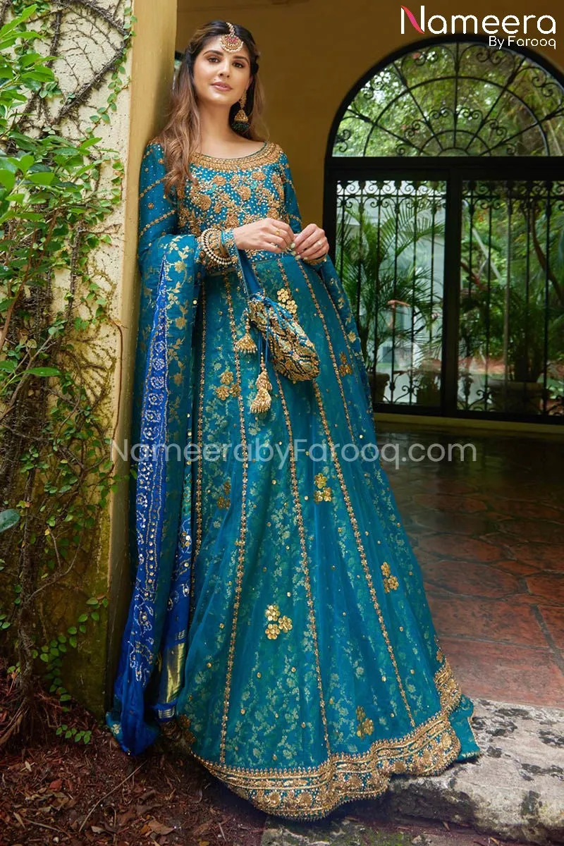Latest Pakistani Bridal Gown Lehnga Choli Dress #BS574