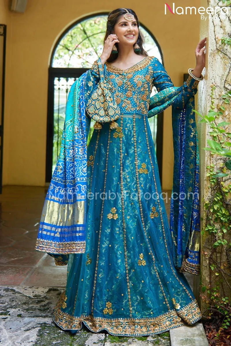 Latest Pakistani Bridal Gown Lehnga Choli Dress #BS574