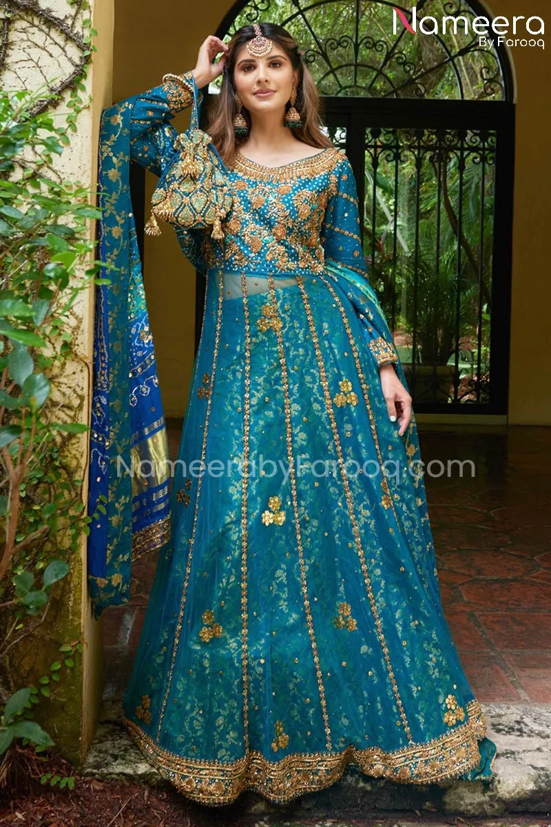 Latest Pakistani Bridal Gown Lehnga Choli Dress #BS574